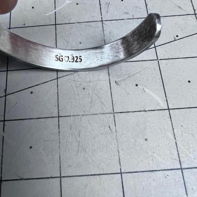 Silver Cuff with Star of David 