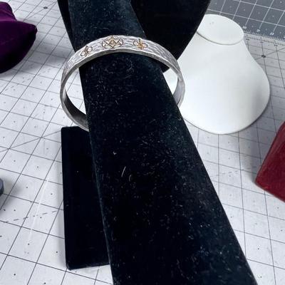 Silver Cuff with Star of David 