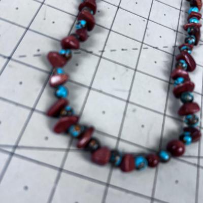 Goldstone Glittery And Turquoise "Like Stone" 