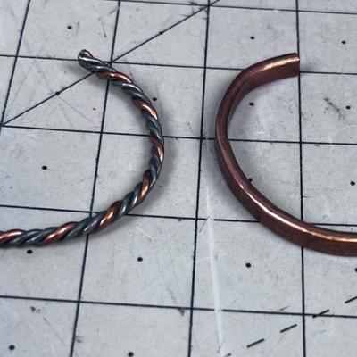 Hand Crafted Pair of Cuff Bracelets 