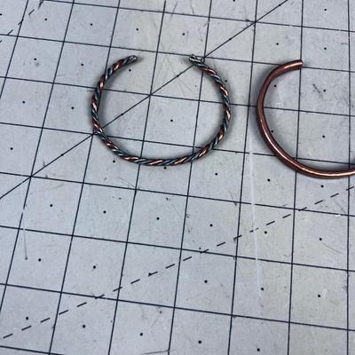 Hand Crafted Pair of Cuff Bracelets 