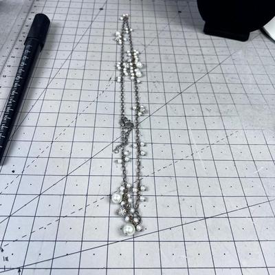 J Crew Pearly chain Necklace