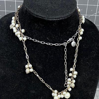 J Crew Pearly chain Necklace