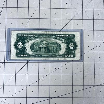 1953 Series A RED SEAL Two Dollar Bill 