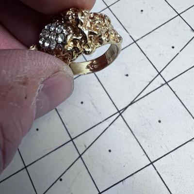 18 K HGE Gold Nugget RING 