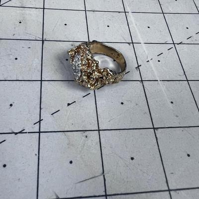 18 K HGE Gold Nugget RING 