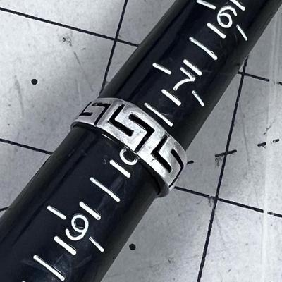 Silver Marked 925 with A GREEK KEY TEETH Design
