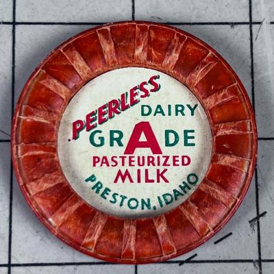 PEERLESS DAIRY Milk CAP - UNUSED. 