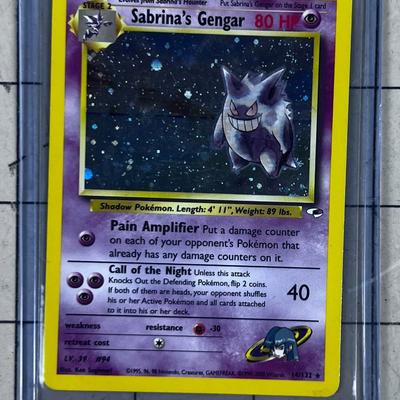 PokÃ©mon Basic  Set Card Sabrina's Gengar Holograph