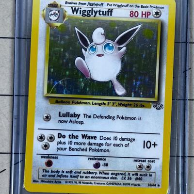 PokÃ©mon Basic  Set Card Wigglytuff Holograph