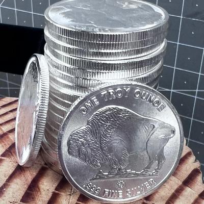 20- Troy Ounce Buffalo .999 Silver Bullion Coins 