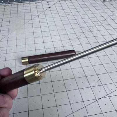 Walnut and Brass ICE PICK 