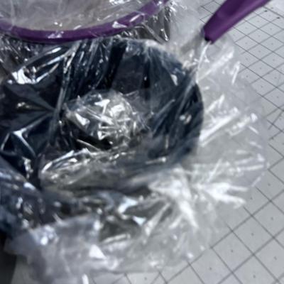 NEW Pot and Pan SET Gray & Purple NEW GORDAN RAMSEY Signature Series (4 Pans plus 4 lids) NEW 