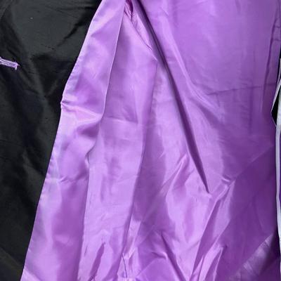 BOB MACKIE Wearable ART - Jacket 100% Silk Purple 