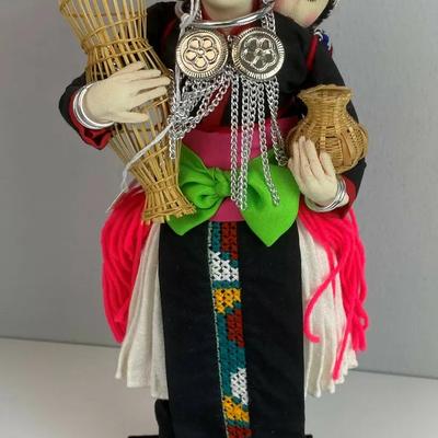  authentic HILLTRIBE DOLL WHITE HMONG WOMAN LTD ED 