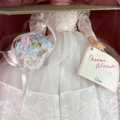  vintage MADAME ALEXANDER DOLL ELISE BRIDE 1695 NIB