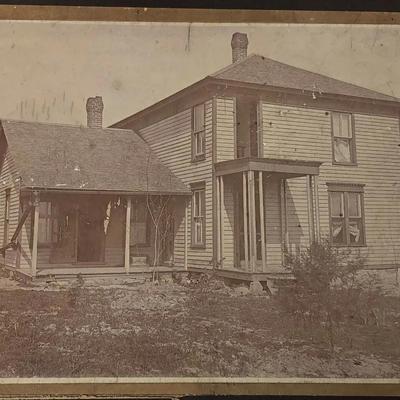  antique FAMILY HOMESTEAD & PORTRAIT PHOTOS albumen tintype