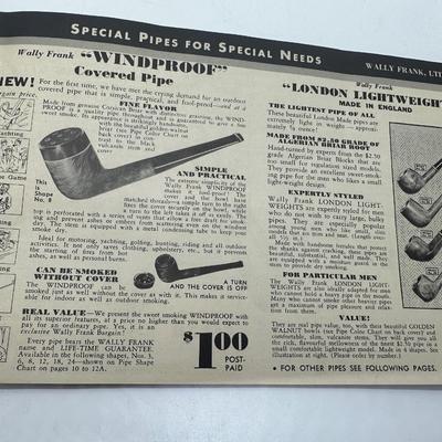 Vtg Tobacco Pipe Catalog