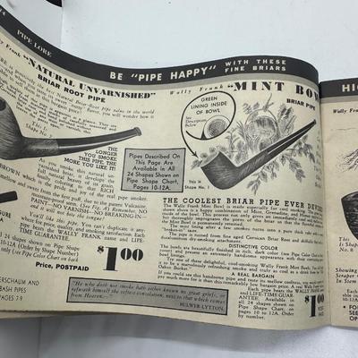 Vtg Tobacco Pipe Catalog