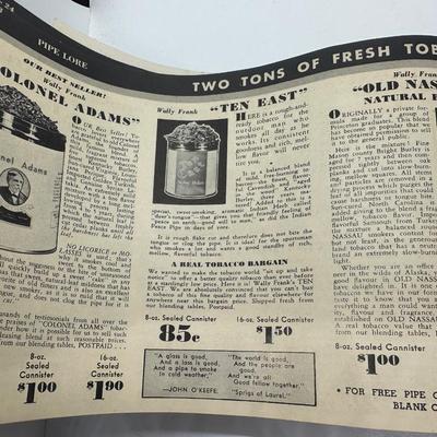 Vtg Tobacco Pipe Catalog