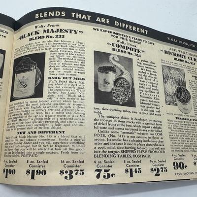 Vtg Tobacco Pipe Catalog