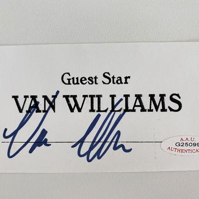Van Williams Original Signature - A.A.U Authenticated