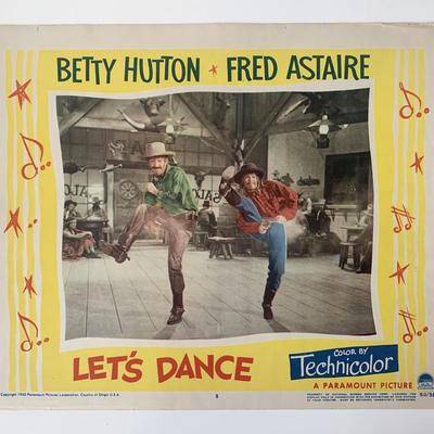 Let's Dance original 1950 vintage lobby card