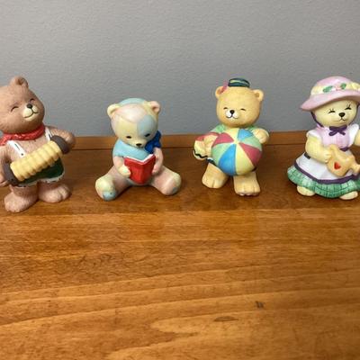 LOT OF 4 BC Bronson Porcelain Bisque Bears