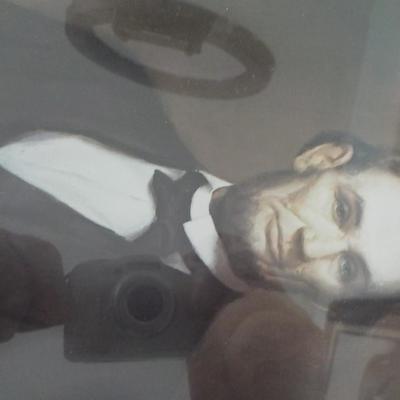 A silver Photograph Of Abraham Lincoln By World Known artist.