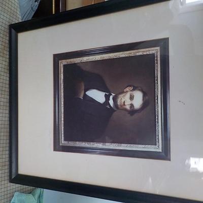 A silver Photograph Of Abraham Lincoln By World Known artist.
