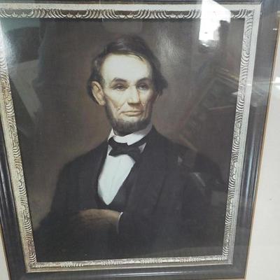 A silver Photograph Of Abraham Lincoln By World Known artist.