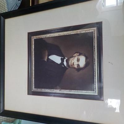 A silver Photograph Of Abraham Lincoln By World Known artist.