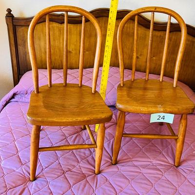 2 Bent Wood Child's chairs