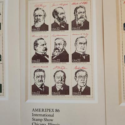 Ameripex 86 - Presidential Stamps from 1986