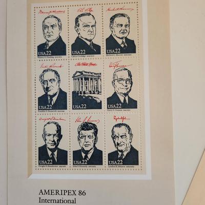 Ameripex 86 - Presidential Stamps from 1986