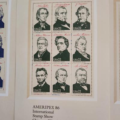 Ameripex 86 - Presidential Stamps from 1986