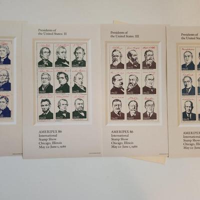 Ameripex 86 - Presidential Stamps from 1986