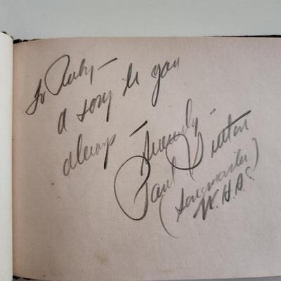 Autograph Book of 1930s Cowboy Music Stars
