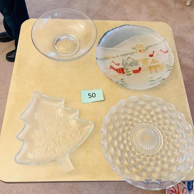 Crystal glass serve ware