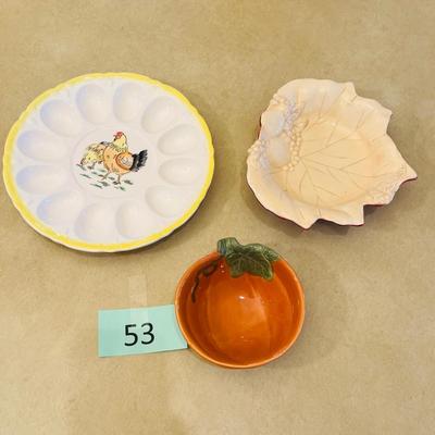 Fall themed serving items