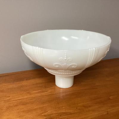 Vintage Arrow Glass Company 694 Milk Glass Torchiere shade