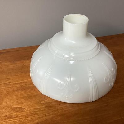 Vintage Arrow Glass Company 694 Milk Glass Torchiere shade