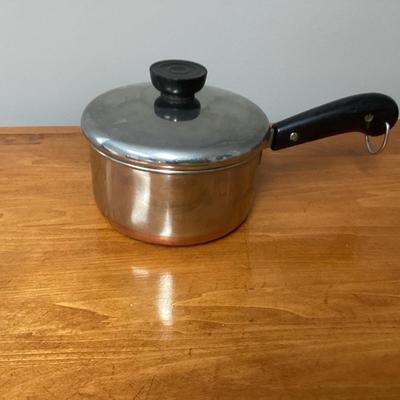 Vintage 1801 Revere Ware Copper Clad saucepan