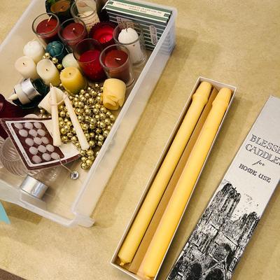 Tray of candles