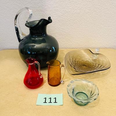 Lot of Colored Art Glass