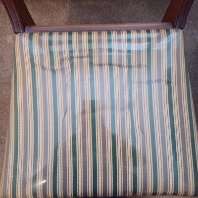 striped cushion chair