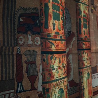 EGYPTIAN TEMPLE WALL TAPESTRY