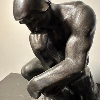 VINTAGE TAYLOR CRAFT "THE THINKER" TALL BOOKEND PAIR