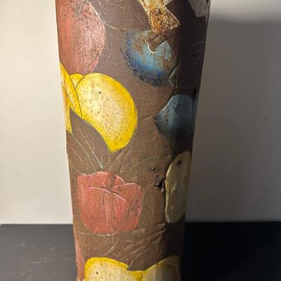 RUSTY TIN UMBRELLA STAND