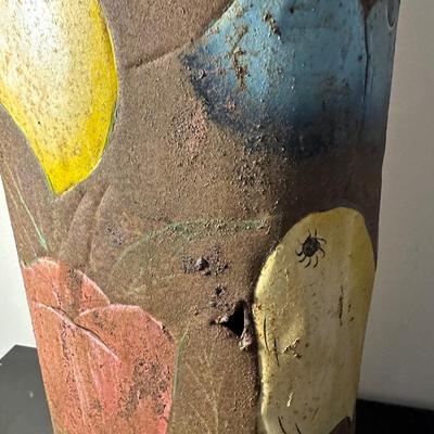 RUSTY TIN UMBRELLA STAND